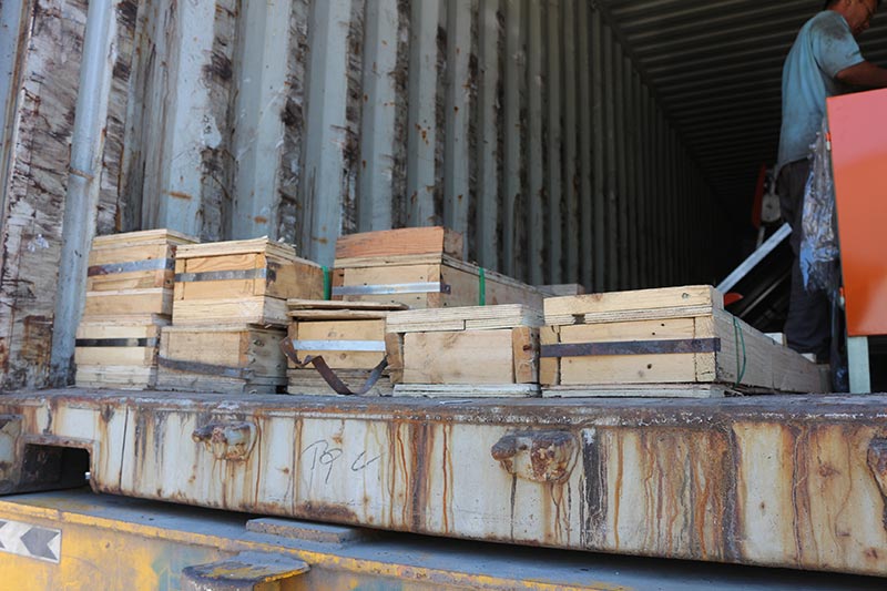 Geelong machinery exported two container